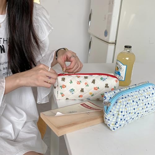 Image of Pencil Case Pen Case Office College School Storage Bag Pouch Holder Box Organizer Makeup Pouch Cosmetic Bag Aesthetic Cute Pencil Case for Girls Boys Kids (T)