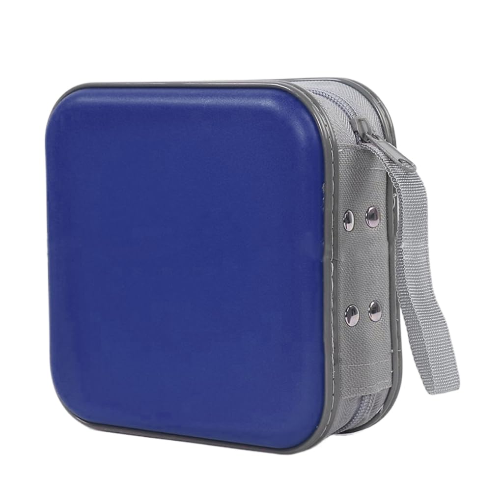 xbiez Case 48 Capacity Case Holder Storage Hard Wallets Holder Organizers for Car Home, Blue, Bag Organiser