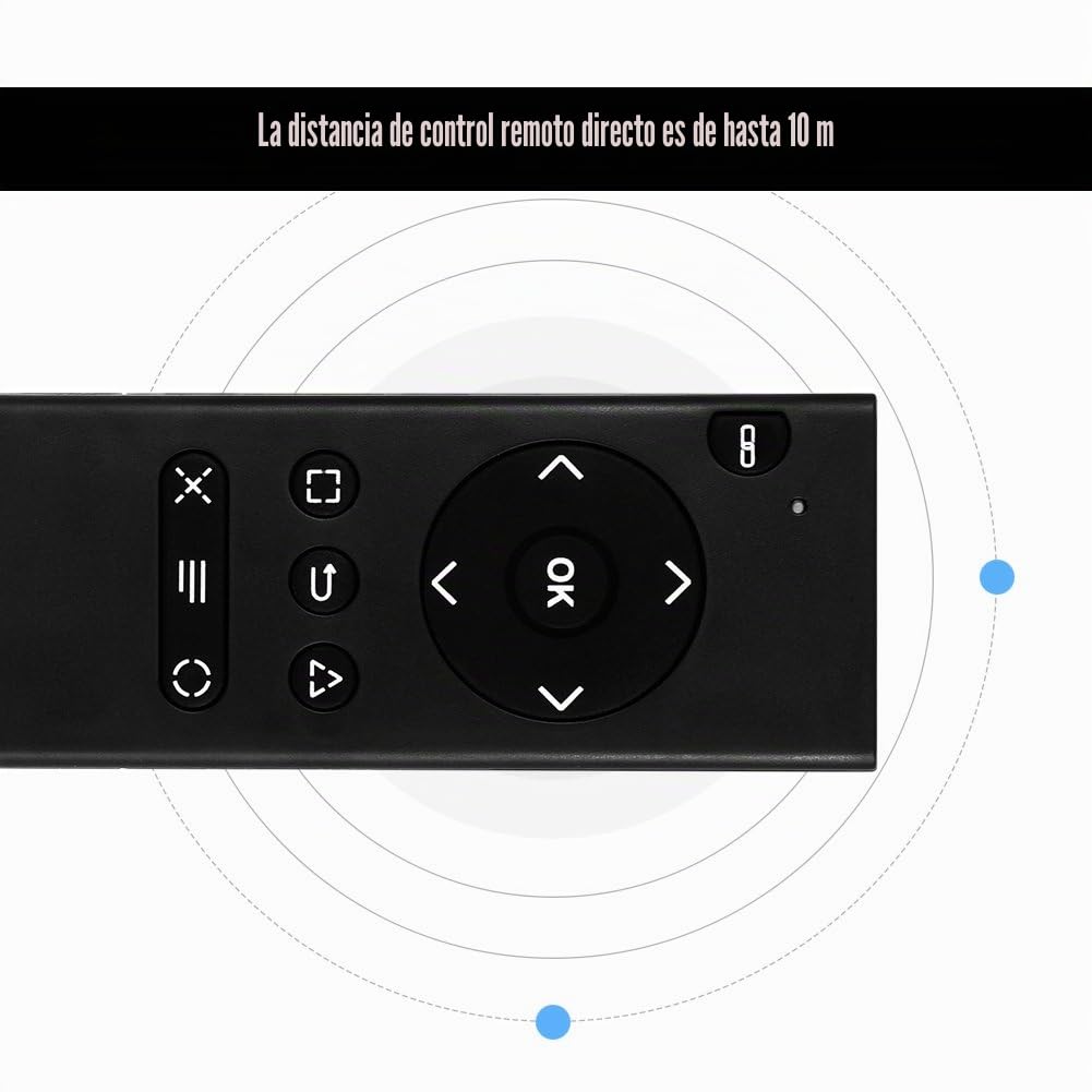Mando a Distancia 4 DVD Controlador Multimedia para 2.4Ghz Controlador Multimedia inalámbrico con Receptor USB