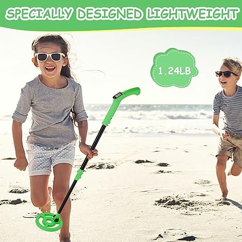 Image of OMMO Metal Detector, Adjustable 27.5 inch-37.8 inch Metal Detector for Kids with Intuitive LCD Display, Lightweight Kids Metal Detectors with 6 inch Search Coil for Exploration Hiking