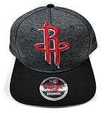NBA Houston Rockets Heather Huge Snap 9Fifty Original Fit Cap, One Size, Graphite