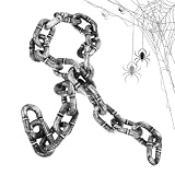 Halloween Kette - PP 1,515m 34 Ringe, rostige Metalloptik
