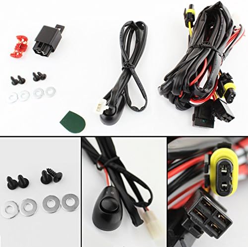 AKKON - For Dodge Charger Driving Smoked Fog Lights Driver and Passenger Lamps with Switch/Bulbs