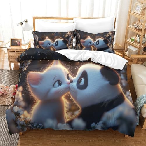Parure de lit bisous d'animaux mignons pour des nuits douces