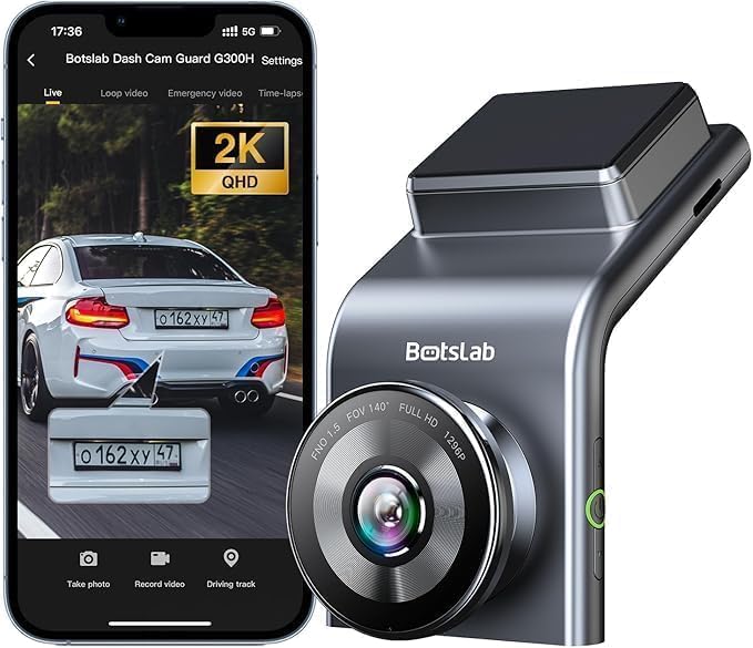 G500H Pro Dash Cam 3K Front 1080 Rear ADAS Built-in GPS Front 5MP FHD Camera HD Night Vision