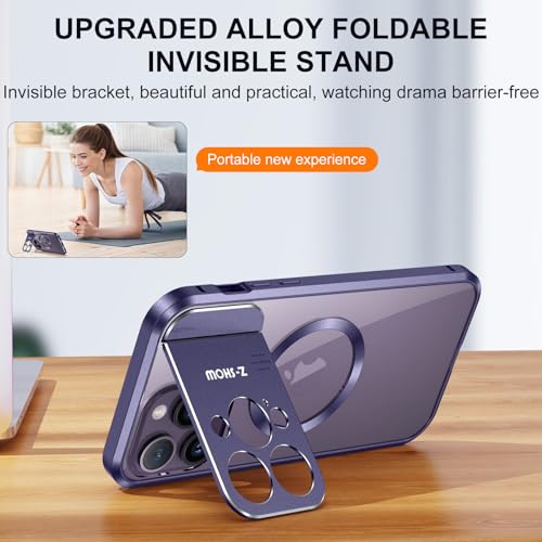 Coque iPhone 14 Pro JZ avec Support Invisible : Libérez Vos Mains au Bureau ou en Voyage - 4
