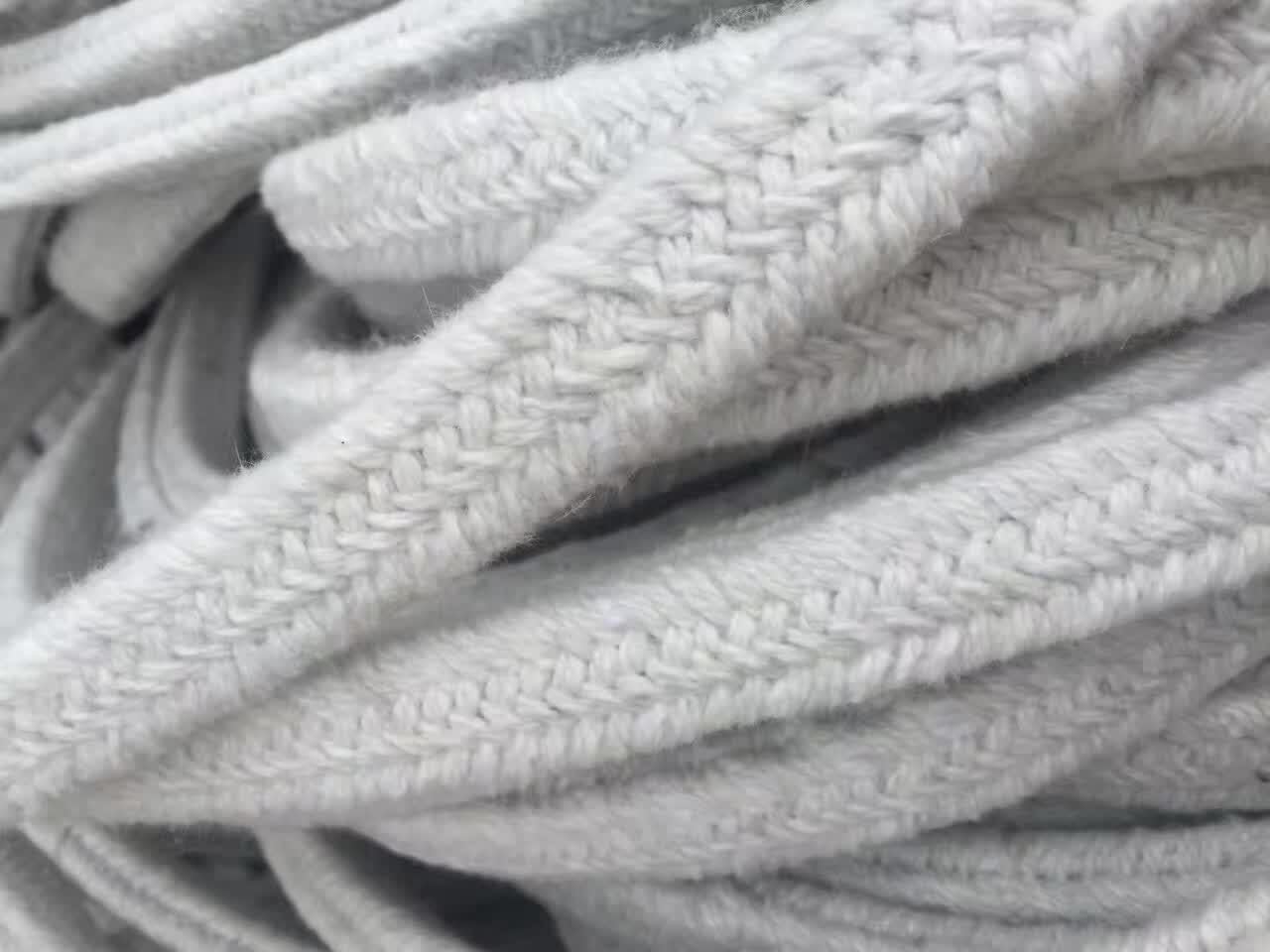 Nastro adesivo in fibra di ceramica ad alta temperatura – 5 m di isolamento ignifugo per sigillatura industriale e uso ad alta temperatura (20 mm x 20 mm)