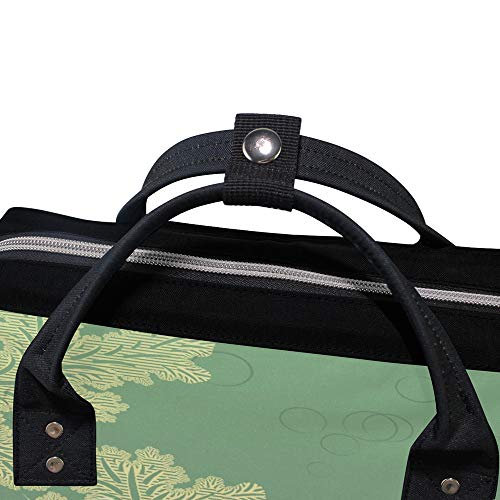 Sac à dos multifonction vert au design abstrait herbe grand format 40 cm - 2
