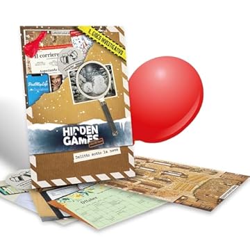 Hidden Games Luogo del Reato – Delitto sotto la neve – Gioco investigativo realistico in italiano, escape room da tavolo, gioco cooperativo per adulti, risolvi il caso con amici o in famiglia