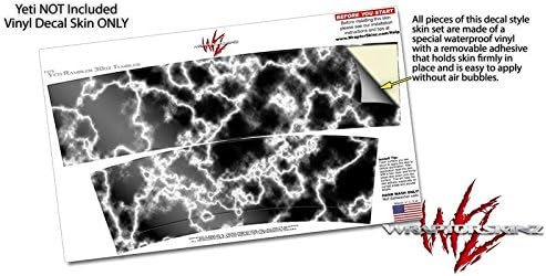 Miniatura 3 de Calcomanía de piel para vaso Yeti Rambler de 30 onzas, color blanco eléctrico (vaso no incluido)