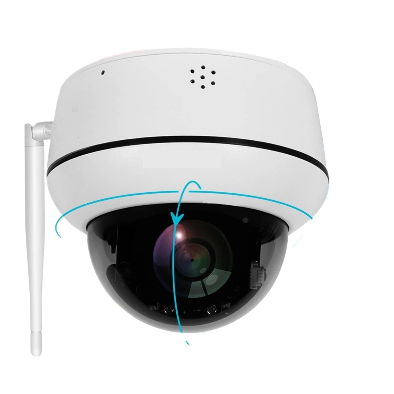 Oshpmbdlyfj 2.7-13.5Mm 5Mp Wifi Dome Ptz Camera 5X Optical Zoom Ip Camera Humanoid Tracking Two-Way Talk Wireless Home Security Surveillance Cameras(Us Plug_5mp -No Card)