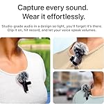 Mini Mic Pro Wireless Microphone for iPhone, iPad, Android, Lavalier Microphone for Video Recording - 2 Pack iPhone Mic Crystal Clear Recording with USB-C for Podcast, ASMR - Image 2