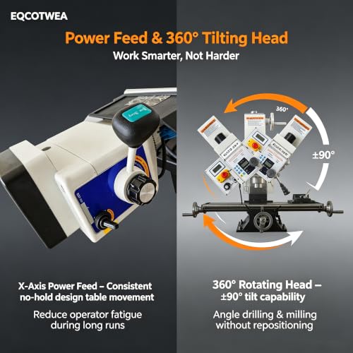 EQCOTWEA DRO Milling Machine