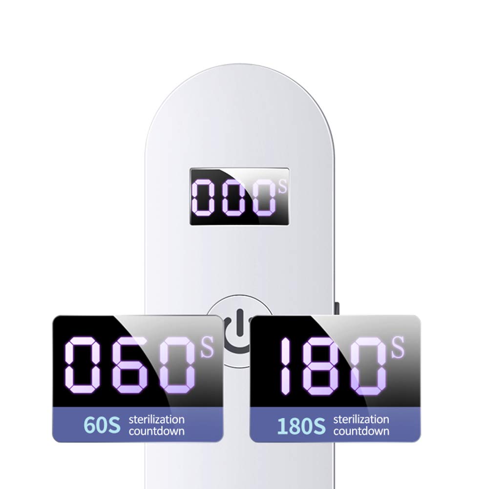 Min germicida Luce UV con Display Digitale, disinfezione della Luce LED Portatile purificatore d'Aria Lampada USB Ricaricabile per Viaggio Hotel Domestica Ufficio