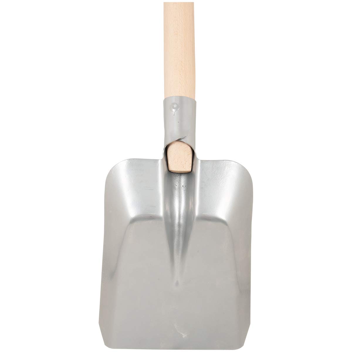 Schaufel für Keller und Randbereiche - aus robustem Stahlblech - Holzstiel 70cm - universell einsetzbar von SHW-FIRE