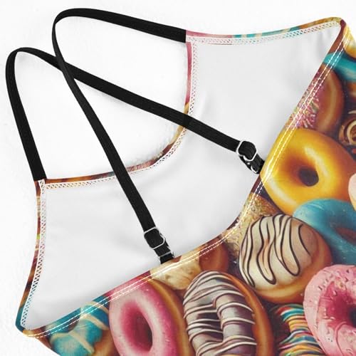 Donuts Colorful Swimsuit for Girls Bathing Suit Summer Beach One Piece Swimsuits Swimwear4