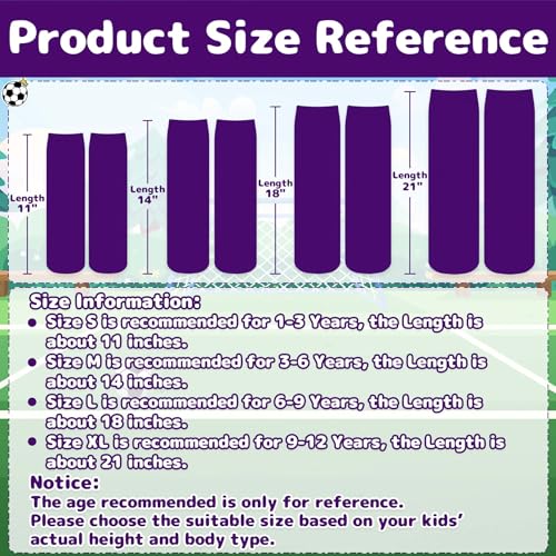 Image of Olreco 1 Pack Toddler Kids Youth Soccer Socks Girls Boys Baseball Socks Youth Knee High Softball Football Accessories Cotton