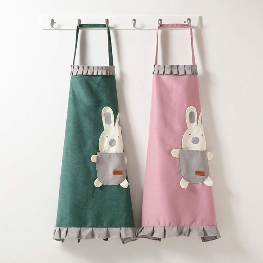 Cooking Kitchen Aprons Cute Fashion Apron For Women ，Household Apron With Pocket Waterproof Oil-proof Bib Cooking Apron For Kitchen, Baking, Cleaning, Dishwashing, （2 PCS） Kitchen Apron Soft Chef Apro