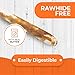 Canine Naturals Peanut Butter Chew - Rawhide Free and Dog Treats - Made from Real Peanut Butter - All-Natural and Easily Digestible - 10 Pack of 5 Inch Stick Chews