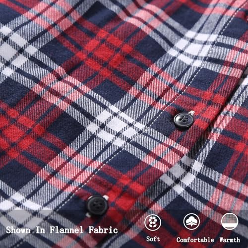Image of Match Women's Long Sleeve Plaid Flannel Shirt #2021