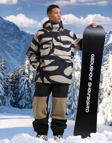 Veste de ski homme anorak imperméable et ample pour le snowboard - 2
