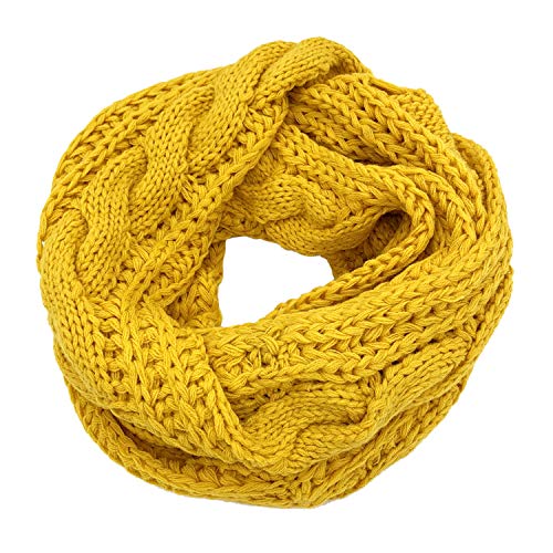 YOUR SMILE - Premium Women Thick Winter Warm Cable Infinity Circle Loop Cowl Scarf4
