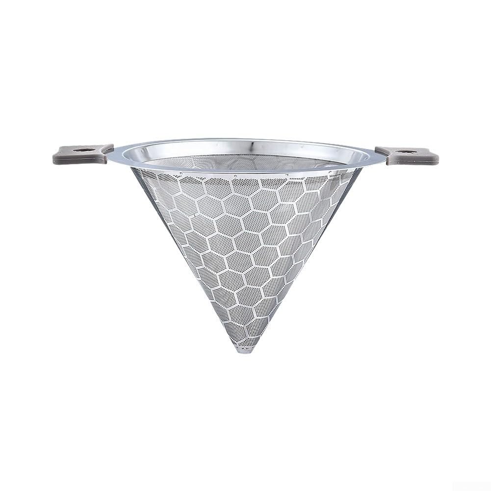 Edelstahl Küchensieb 30 cm mit Feinem Mesh, Teefilter und Gewürzsieb für Suppen und Brühen, Spülmaschinenfest, Ergonomischer für griff für Küche und Tee