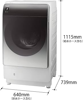 Amazon | シャープ ドラム式 洗濯乾燥機 ハイエンドモデル ES-X11A-SR