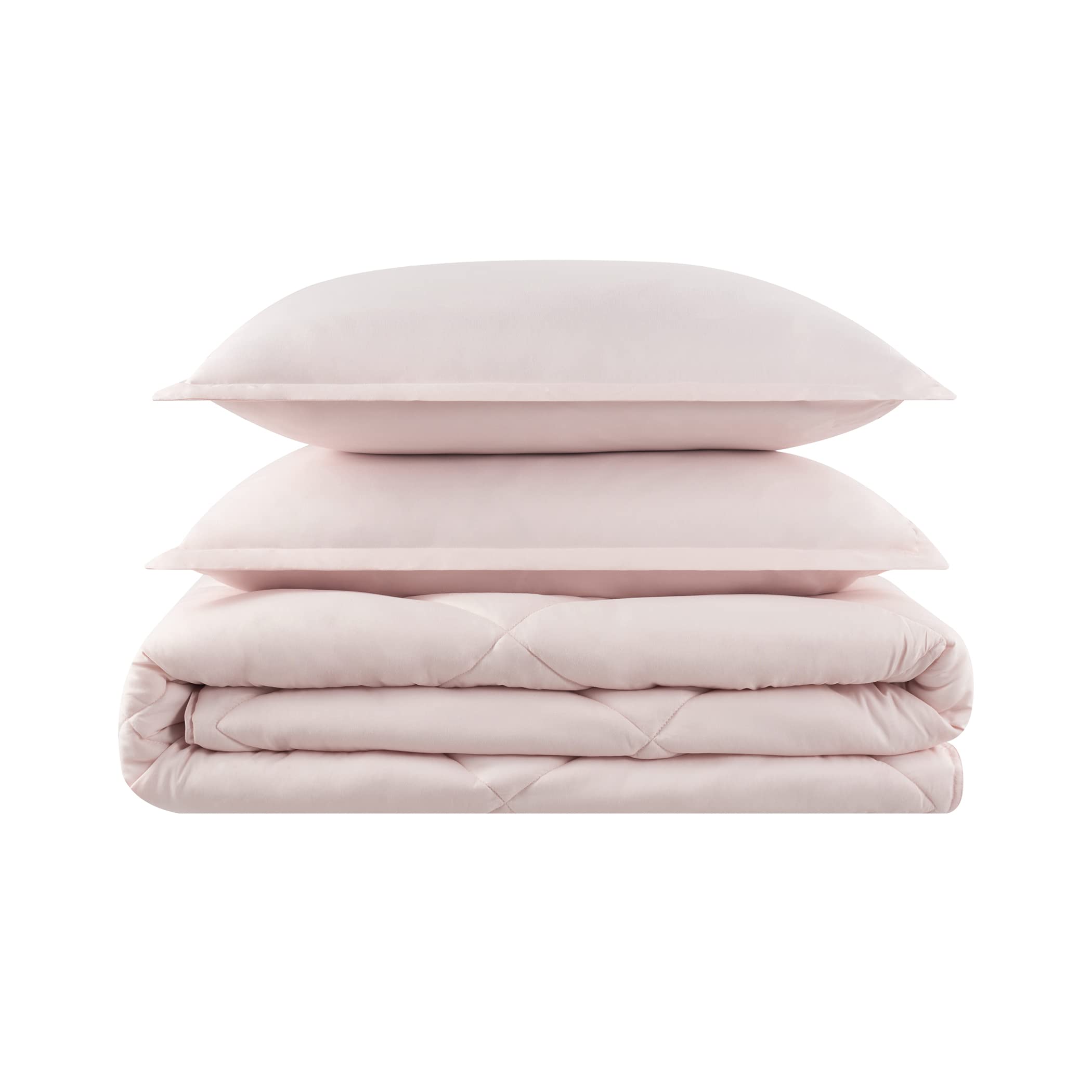 Eclipse Sleep Solutions Lyon Cooling Comforter Set - Full/Queen, Peach Blush, 3-Piece Down Alternative - View #11