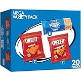 Kellogg's Cheez-It & Rice Krispies Treats, Lunch Snacks, Mega Variety Pack, 18.68oz Box (20 Count)