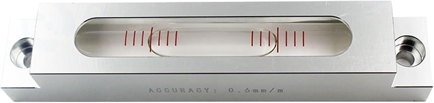 1pc 105mm Long Bar-shaped Spirit Level Bubble for Entertainment Facilities Pool Tables Leveling Floor(WHITE)