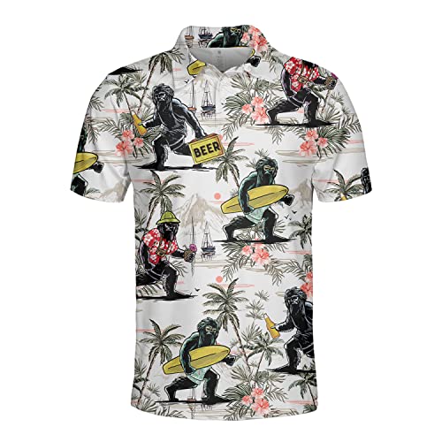 Funny Golf Shirts for Men, Polo Shirt for Men, Short Sleeve Golf Jerseys for Team, Gifts for Golf Lover