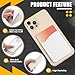 Frienda 24 Pcs Adhesive Card Holder Bulk for Phone Silicone Card Holder Adhesive Silicone Back of Phone Wallet for Check ID Business Credit Cards Compatible Works with Most Smartphones (Vintage Color)