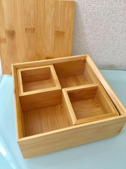 木 木製お重箱 正月 おせち 御節 2段