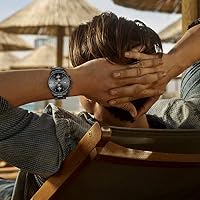 GOLDEN HOUR Men's Watches with Stainless Steel and Metal Casual Waterproof Chronograph Quartz Watch, Auto Date in Grey Hands — image 7