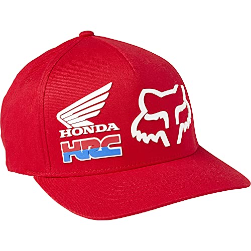 Fox Racing Men s Standard Honda HRC Flexfit HAT, RED, S M