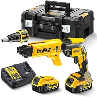 DCF620P2K Brushless Collated Drywall Screwdriver 18V 2 x 5.0Ah Li-ion