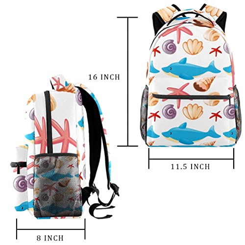 Sac à dos coquillages et étoiles de mer avec porte-bouteille - 2