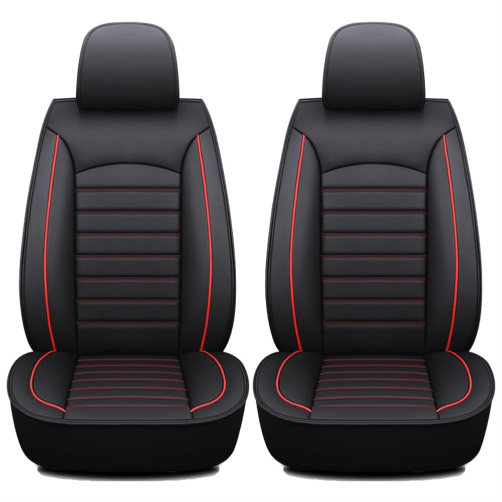 2Pcs Fundas de Asiento Coche para Dacia Duster 2.0 Diesel 2WD 2010-2025, Completo de Fundas Protectoras para Asientos Coche Interior Accesorios,A/Black Red