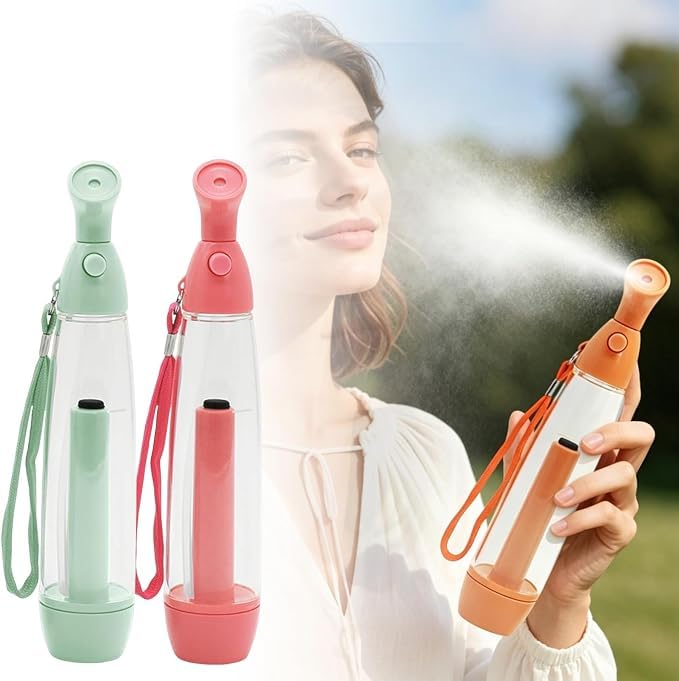 2 spruzzatori a pressione portatili, flaconi spray manuali, riutilizzabili, nebulizzatore fine, con bracciale, per alpinismo, campeggio, spray manuale