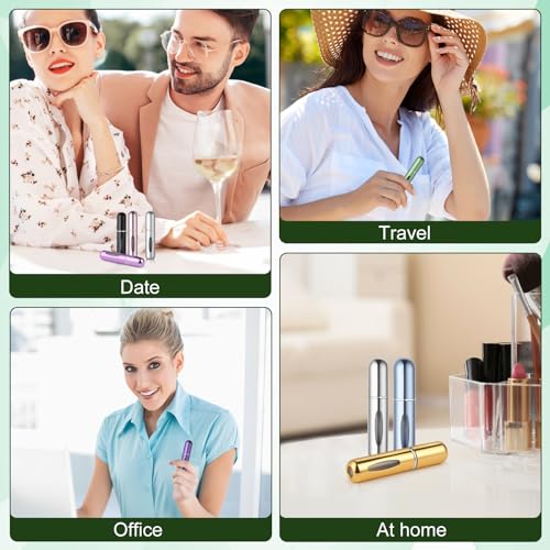 DIMONY Store DIMONY Refillable Perfume Bottle, 4pcs, 5ml, Aluminum - Image 7
