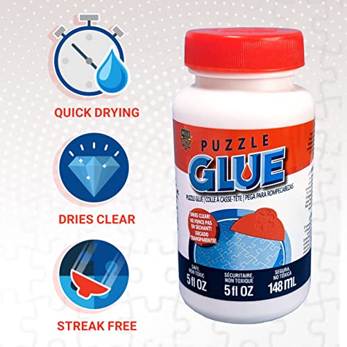 MasterPieces Jigsaw Puzzle Glue & Wide Plastic Spreader