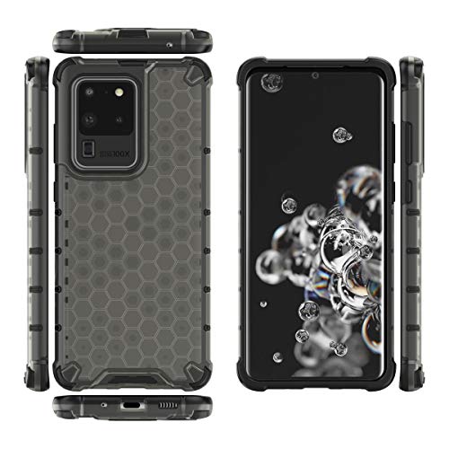 Image of Glasgow | for Samsung Galaxy S20 Ultra Back Case Cover for Samsung Galaxy S20 Ultra with 4 Bumper Corners and Military Grade Protection - Black