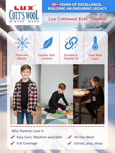 Image of Lux Cott's Wool Boys Thermal Set