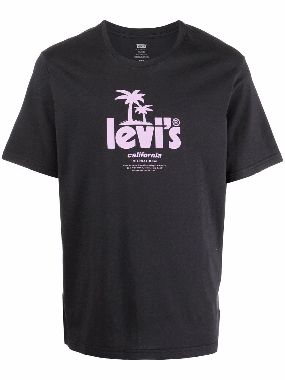Levi's Camiseta DE Manga Corta ''SS Relaxed FIT tee Poster Summer'' EN Color Negro 16143-0485 - Camiseta para Hombre