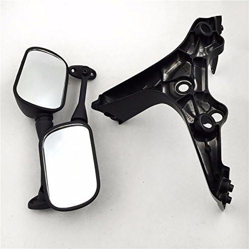 XKH- Rear Mirror upper fairing stay Brackets Compatible with 2004 2005 2006 2007 Honda CBR 1000RR black [B014CNMPFS]