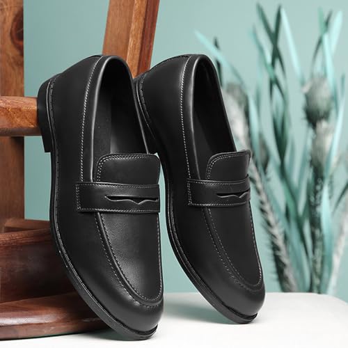 Image of Liberty Fortune Majestic 2 Formal Non Lacing Shoes for Men with EVA Sole | Comfortable Upper and Lightweight | Durable and Cushioned Footbed | Suitable for Office