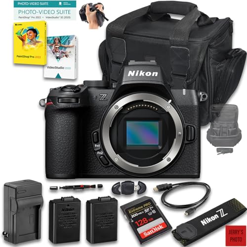 Image of Nikon Z50 II Mirrorless Camera (Body Only) + 128 GB Memory + Extra Battery + Extra Charger + Camera Case + HDMI Cable+ More (14pc Bundle) (Renewed)