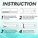 AMA SPORT Pickleball Paddle Grip Tape 2 Pack Pickleball Overgrip Replacement Grip Wrap for Pickleball Rackets Anti-Slip Grip Ridge Easy Installation and Long-Lasting Performance (White)