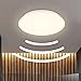 B.K.Licht – Lampada da soffitto a LED con sensore di movimento, lampada da soffitto a LED per il bagno, lampada con protezione dagli spruzzi d'acqua e luce bianca calda, bagno, lampada da cucina, 27 x immagine